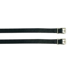 Sporenriemen nylon met gespsluiting zwart