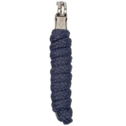 Nylon halstertouw met paniekhaak donkerblauw Nylon halstertouw met paniekhaak donkerblauw