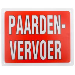 Trailerbord paardenvervoer Trailerbord paardenvervoer