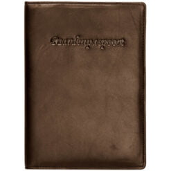 Paardenpaspoort map imitatieleder bruin