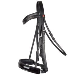 Rossner Lak stang & trens hoofdstel zwart