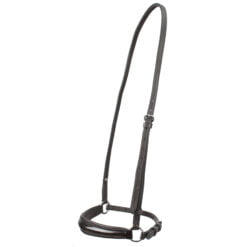 Rossner lak lage neusriem donkerbruin