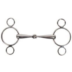 Pagony Pessoa bit 3 rings 18mm zilver