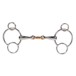 Pagony Pessoa bit dubbel gebroken Luxe 16mm zilver