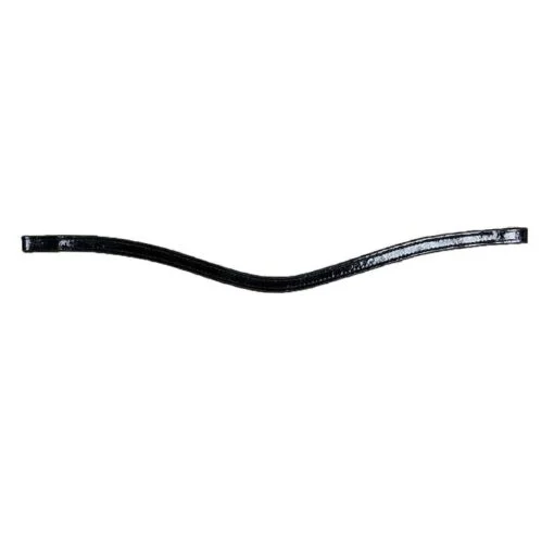 Budget Rider Frontriem Lak 12mm zwart